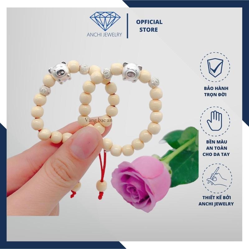 Vòng dâu tằm mix con giáp theo tuổi bé , chuẩn bạc ta - Anchi jewelry