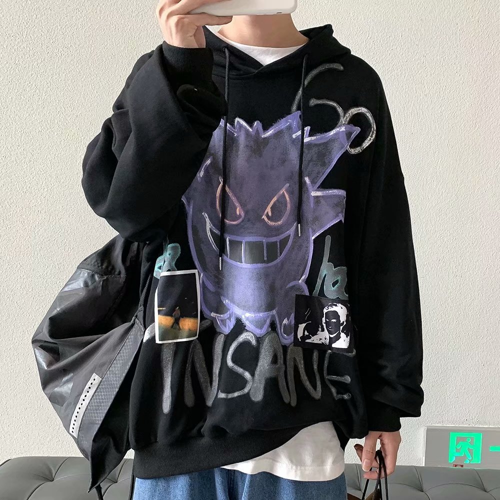 Áo hoodie thời trang thu đông dáng rộng cho nam