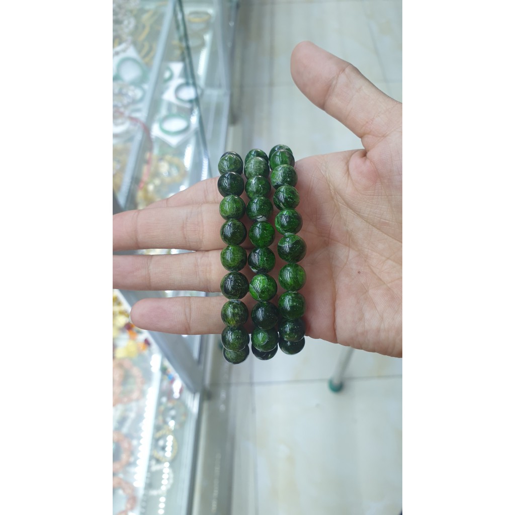 Vòng tay đá Diopside hàng đẹp