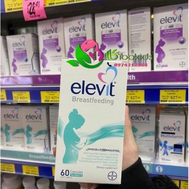Elevit lợi sữa úc cho mẹ sau sinh
