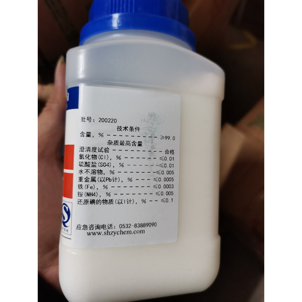 Sodium thiocyanate Xylong natri thiocynat CAS 540-72-7 NaSCN lọ 500g