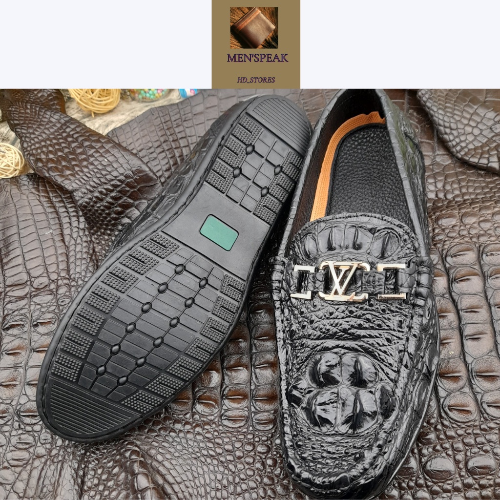Giày lười nam, giày da nam cao cấp, giày da cá sấu nam, giày cá sấu MEN'SPEAK.