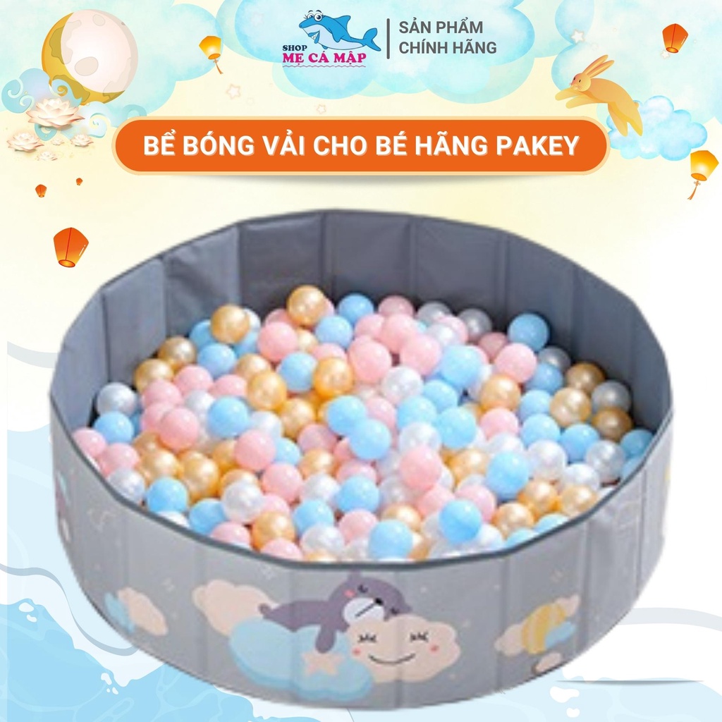 Bể bóng cho bé bằng vải cao cấp cho bé, bể bóng gấp gọn bằng vải bé trai bé trái