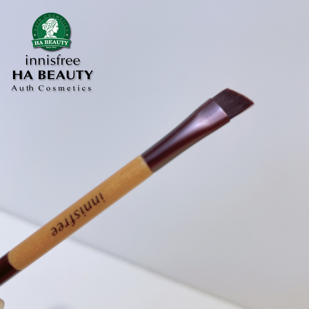 Cọ tán chân mày từ sợi tổng hợp cao cấp mềm mại đàn hồi tốt innisfree Mini Dual Eyebrow Brush 1ea