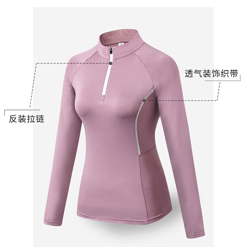 Áo Thun Thể Thao Tay Dài Thoáng Khí Cho Nữ