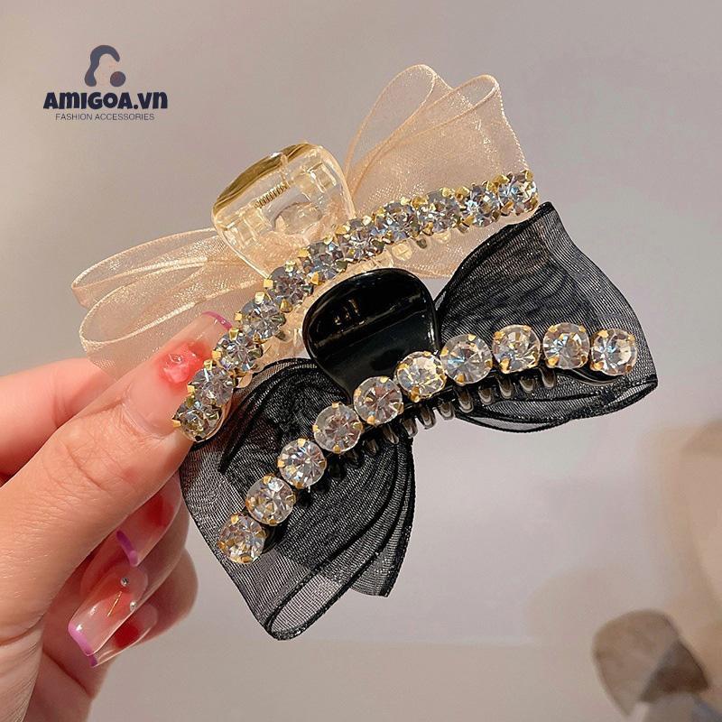 ✨✨Kẹp Tóc Nơ Hai Mặt Cố Định Tóc Dành Cho Trẻ Em