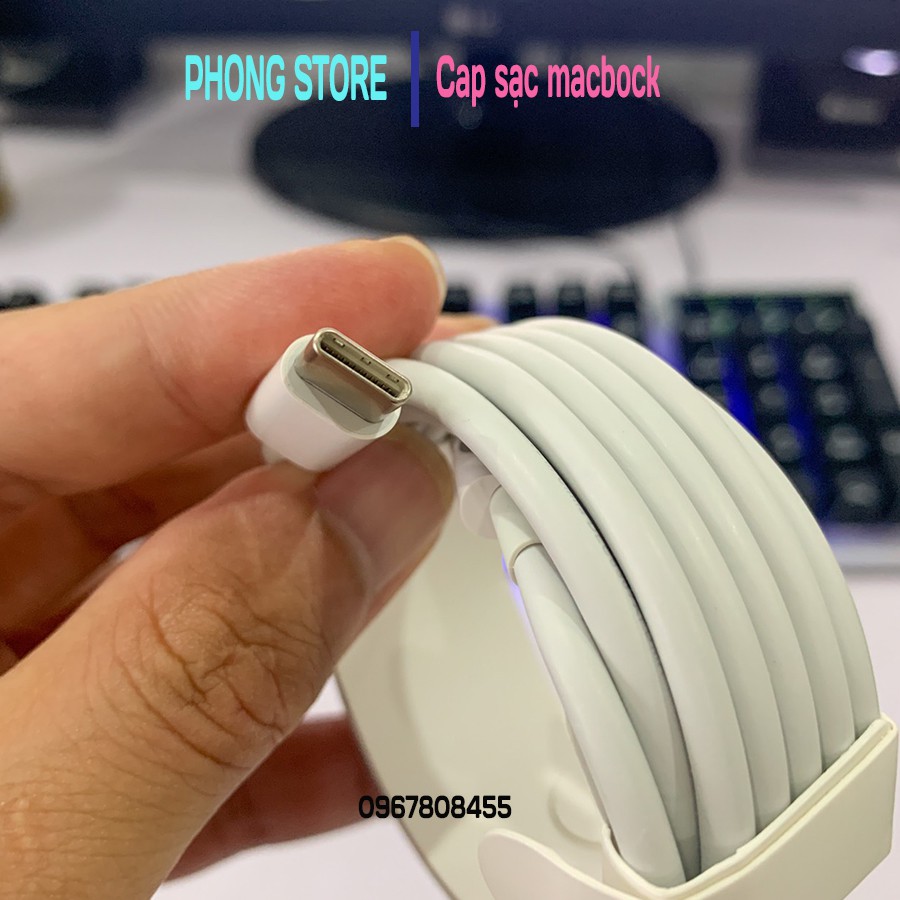 Dây cáp sạc nhanh 2 đầu type c dài 2m / Cáp sạc PD chân usb c - Phong store