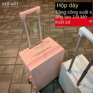 [Mới nhất ]hộp đựng xe đẩy khung nhôm bánh đa năng 24 inch 26 28 hợp kim nam vali nữ retro góc vuông