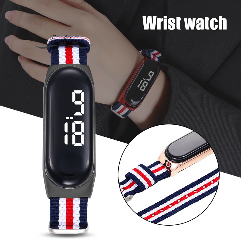 VN Đồng Hồ Đeo Tay M3 M4 Dây Nylon Chống Nước Thời Trang Cho Nam