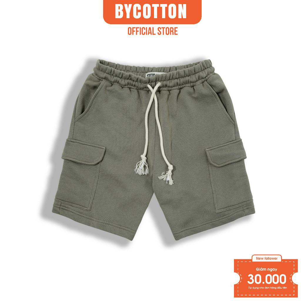 [Mã BYCOSHORT giảm 50% đơn 0Đ] Quần Short Nam Cao Cấp Light Green Cotton 1022 BY COTTON