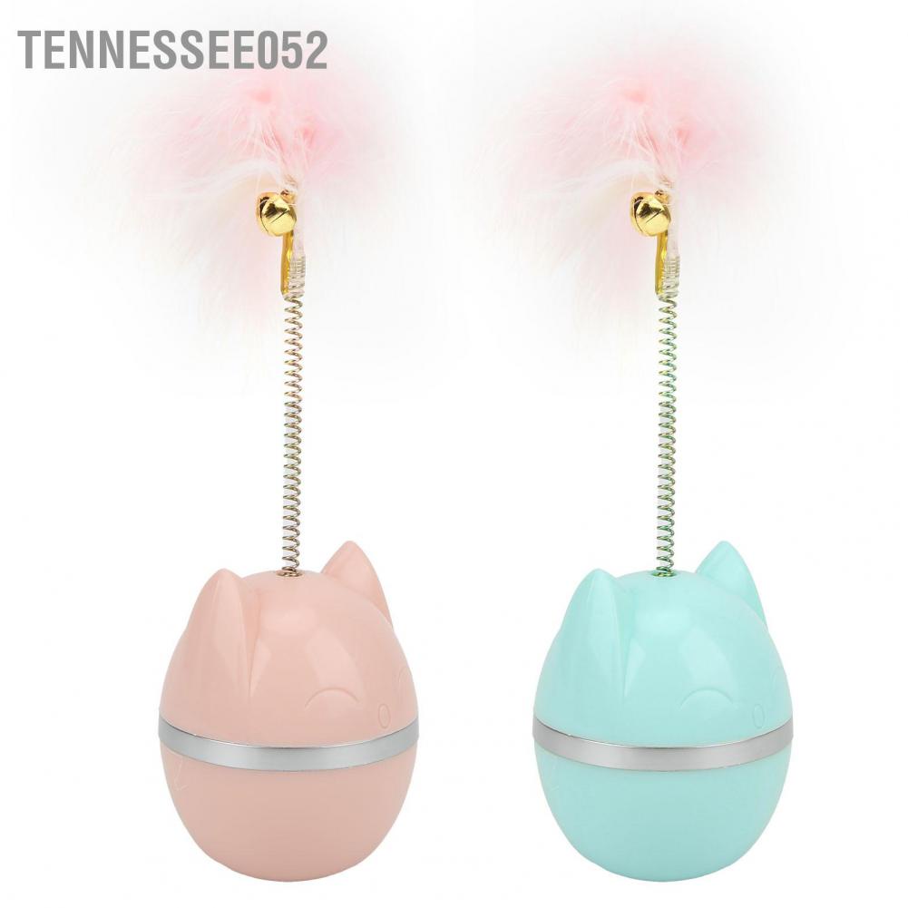 Hàng Sẵn Đồ chơi lật đật kèm lông vũ cho mèo với chuông【Tennessee052】