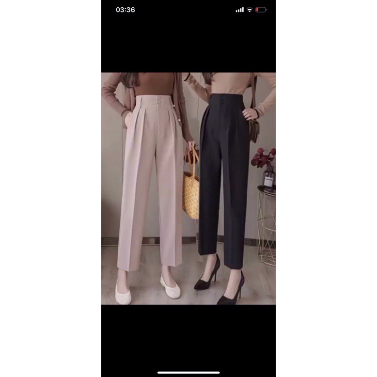 QUẦN BAGGY TÂY CÔNG SỞ DÁNG ĐẸP CHẤT TUYẾT MƯA ĐỨNG FROM KHÔNG XÙ LÔNG THỜI TRANG BANAMO FASHION QUẦN BAGGY 3KHUY 8315