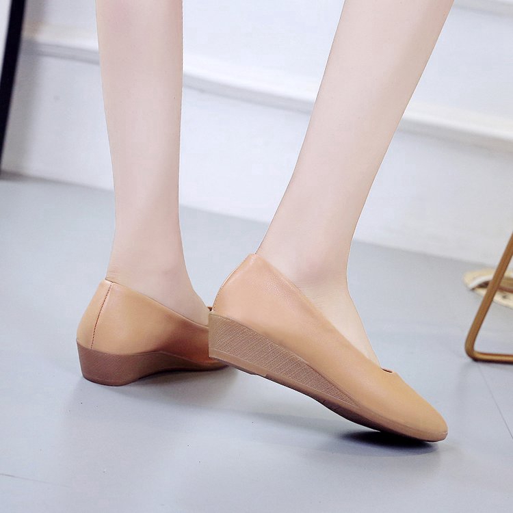 Giày búp bê IELGY đế mềm màu trơn thời trang cho nữ