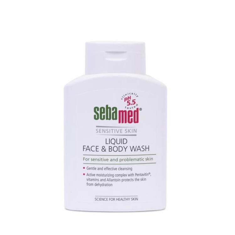 Sebamed Sữa Rửa Mặt Và Tắm Toàn Thân Cho Da Nhạy Cảm Liquid Face & Body Wash pH5.5 50ml & 200ml