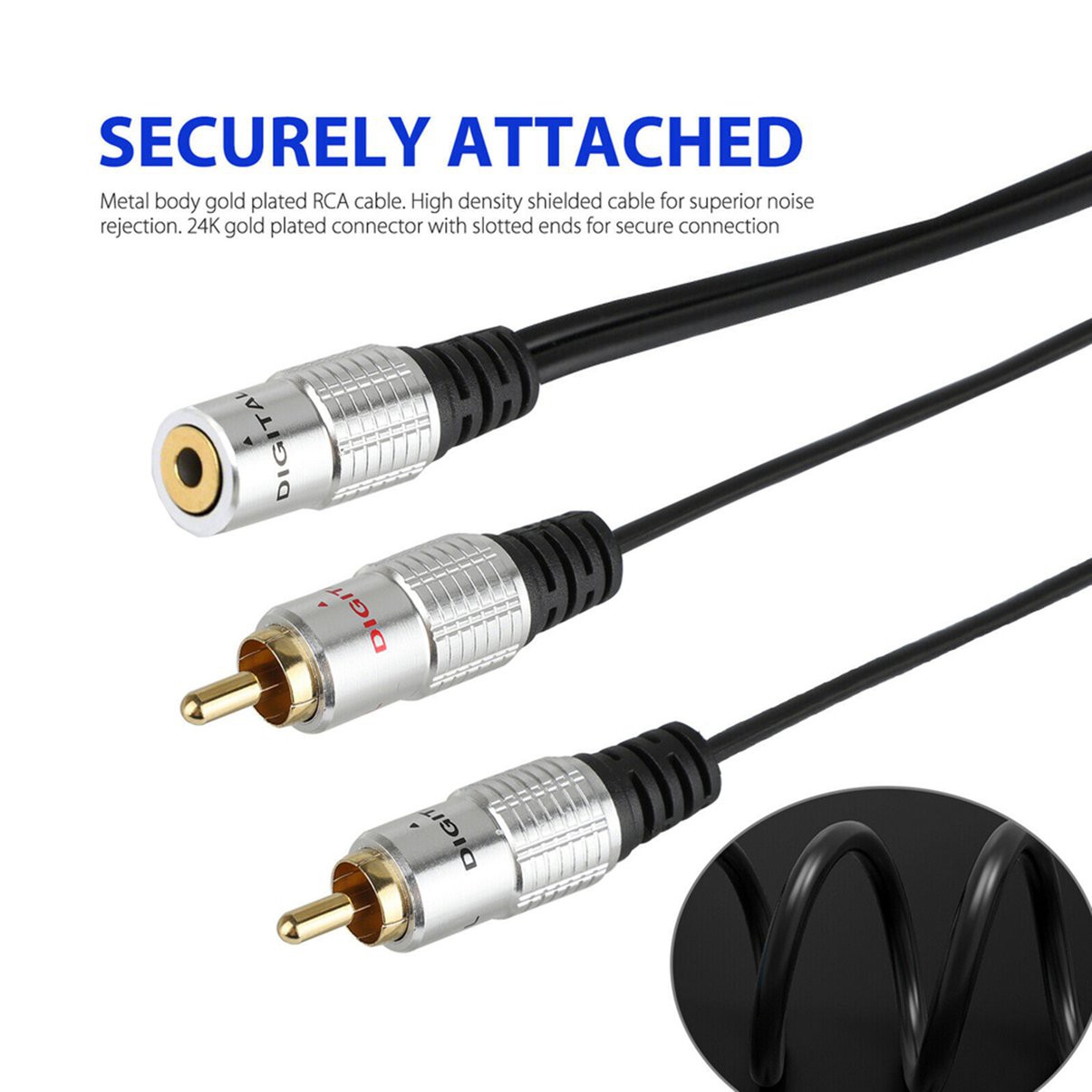 Dây Cáp Chữ Y 2rca 3.5mm 0.25m | BigBuy360 - bigbuy360.vn
