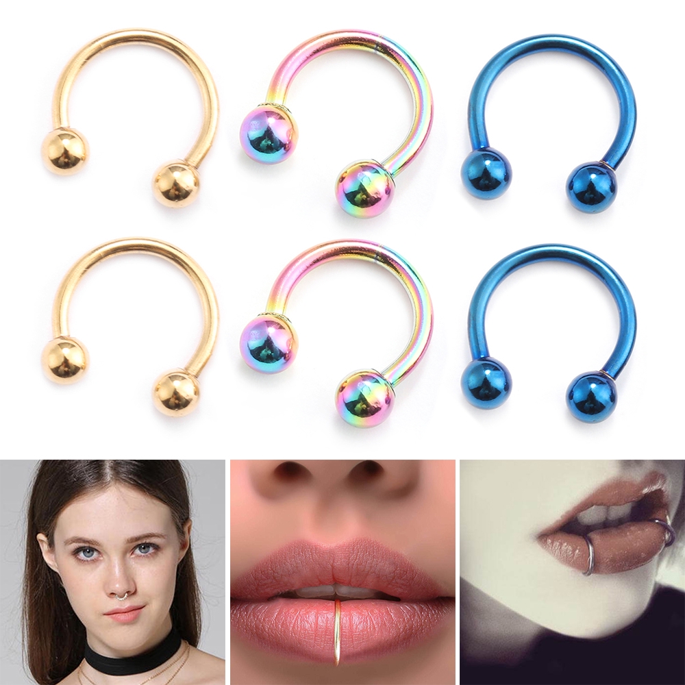 Khuyên mũi bằng thép không gỉ cá tính dành cho nam nữ