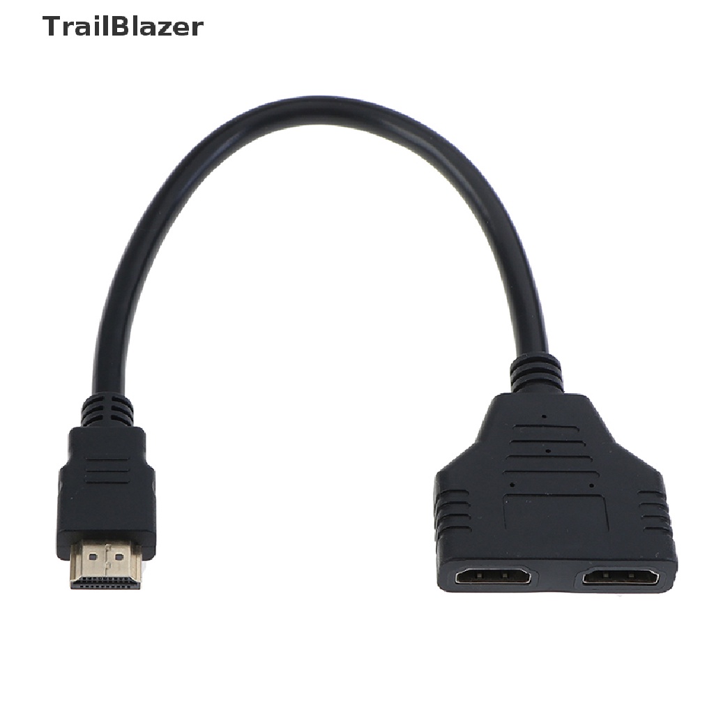 Tbvn HDMI Splitter Cable 1 Male To Dual HDMI 2 Female Y Splitter Adapter Jelly