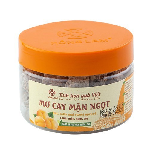 Ô Mai Mơ Cay Mặn Ngọt Hồng Lam - Vị Cay Mặn Ngọt Chua - Hộp (200g,300g,500g)