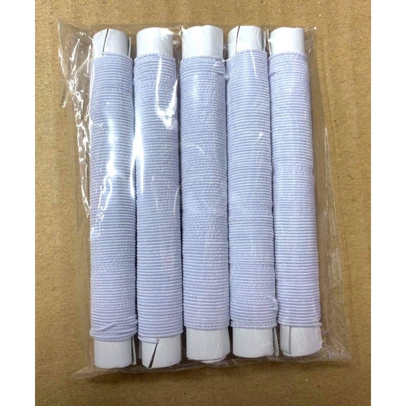 Set 5 Ống Chỉ Thun/ Thun Dún Trắng Đen