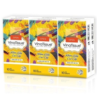 Khăn giấy bỏ túi Vina Tissue (10 tờ x 3 lớp)
