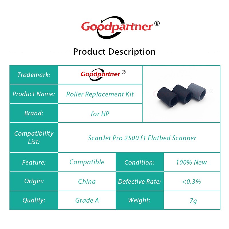 Con lăn L2748A L2747-60001 thay thế cho máy scan HP ScanJet Pro 2500 f1