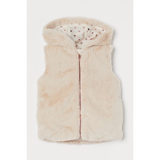 Áo Gile Hoodie Bé Gái Lông Mềm HaM
