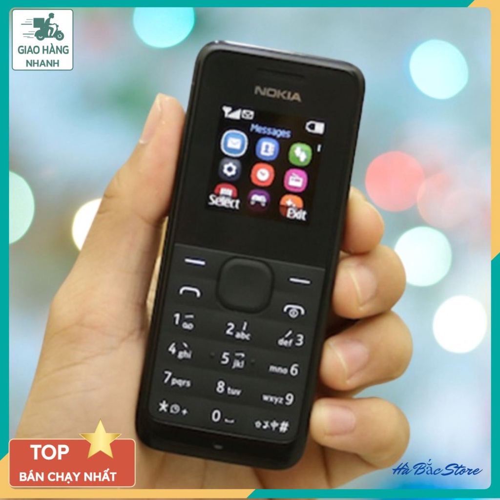 Điện Thoại Nokia 105 Bản 2016 1 sim hoặc 2 sim- Được Chọn Phụ Kiện