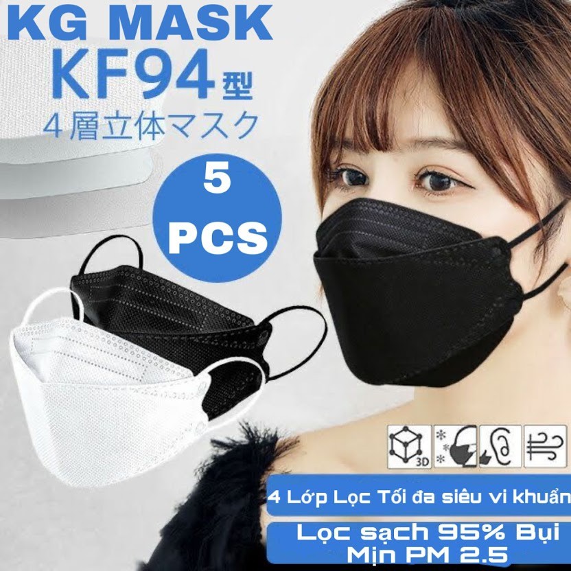 [ COMBO 50C ] Khẩu Trang 4D Kháng Khuẩn GOLD MASK KF94 Set 5c Hàng Công Ty Chính Hãng Xuất Hàn | BigBuy360 - bigbuy360.vn