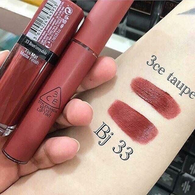 SON BOURJOIS MÀU 33 ĐỎ NÂU (MÀU MỚI)