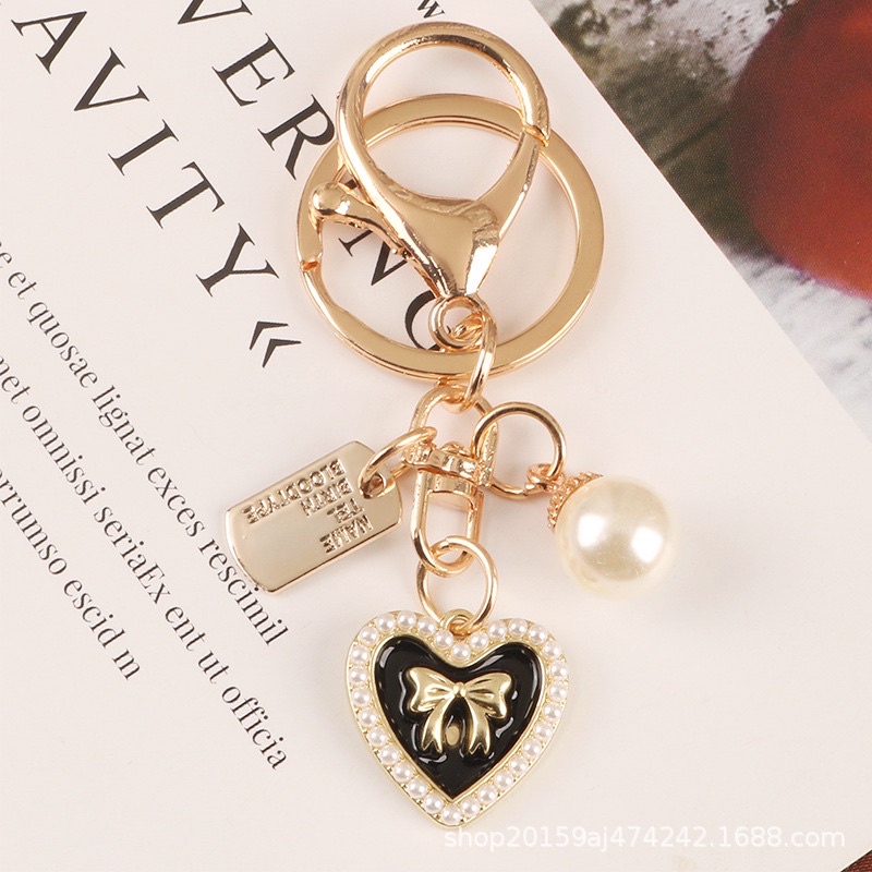 Móc Khoá Hình Nơ Trái Tim DiDiBag cao cấp , Móc Khoá Treo Túi Xách Trang Trí đẹp , sang chảnh hot tiktok