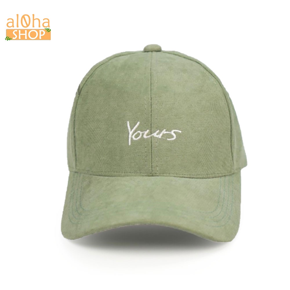 Mũ lưỡi trai - nón Ulzzang thêu chữ Yours unisex nam nữ chống nắng phong cách thời trang, cá tính