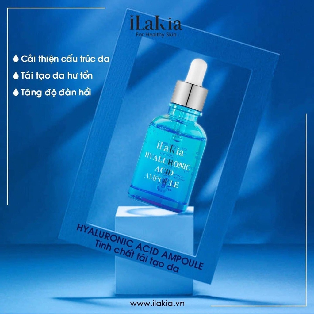 Serum Cấp Ẩm Phục Hồi Da Ilakia 30ml Hàn Quốc - Phục Hồi Da Hư Tổn, Da Nhiễm Corticoid