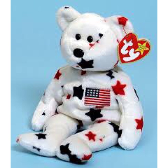 Gấu Rare 'Glory' The Bear  Ronald McDonald Ty Beanie Baby -Mỹ