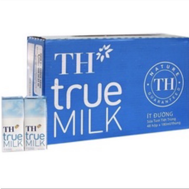Sữa tươi TH không đường /có đường /ít đường 180ml