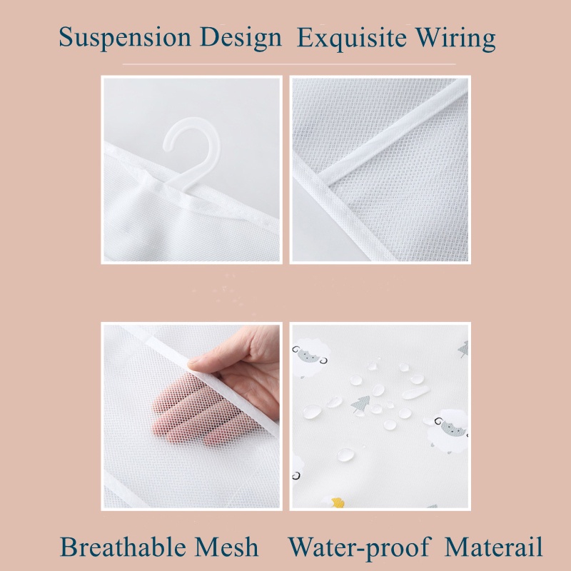 Túi treo đồ lót 3 cỡ, Khay túi đựng đồ lót, túi treo quần áo lót áo ngực tất vớ, túi đựng tất, túi đựng đồ lót