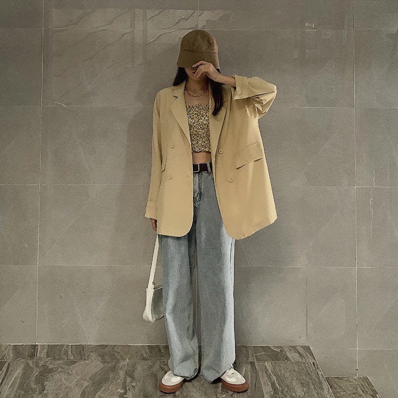 SUPER SALE 255k còn 99k  Áo Blazer dài tay mỏng