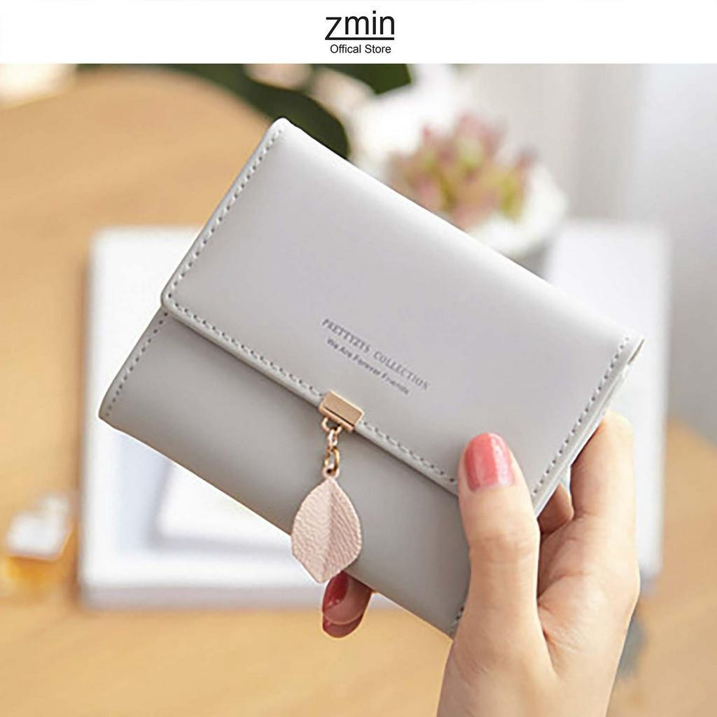 Ví bóp đựng tiền nữ mini Zmin, chất liệu da PU cao cấp - V025