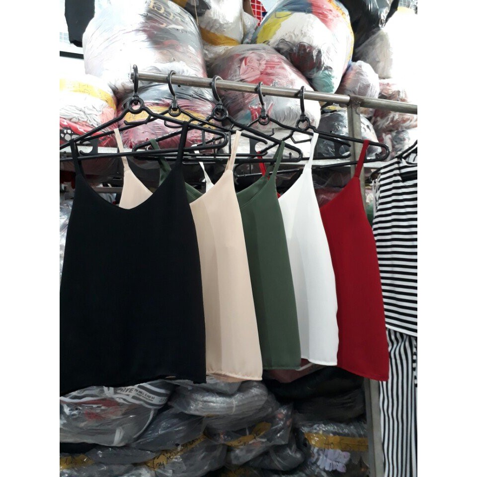 Áo voan hai dây tim bán hoài nha khách ( hình thật shop chụp )