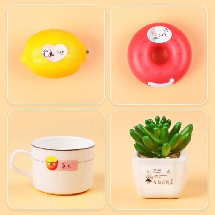 Combo 3 Name Sticker Dán Nhãn Tên Giấy Đánh Dấu Chống Thấm Nước Mix Mẫu cute Dễ Thương Cho Bé