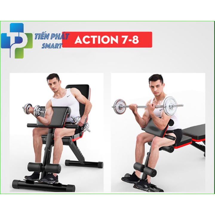 Ghế Tập Gym, Tập Tạ Đa Năng Hỗ Trợ Tập Cơ Tay, Bắp Tay, Cơ Bụng P189 Tienphatsmart
