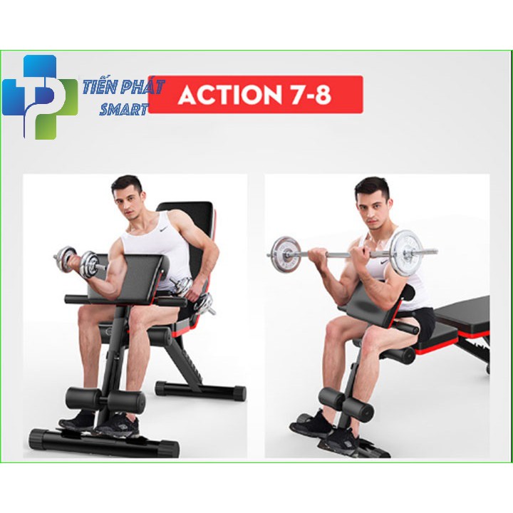 Ghế Tập Gym, Tập Tạ Đa Năng Hỗ Trợ Tập Cơ Tay, Bắp Tay, Cơ Bụng P189 Tienphatsmart( Bảo Hành 12 Tháng)