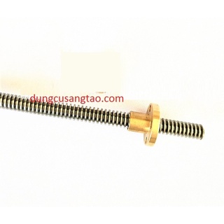 Vít me t screw inox 304 t8 mm dài 1m / thanh ren inox phi 8mm dài 1m kèm đai ốc nut