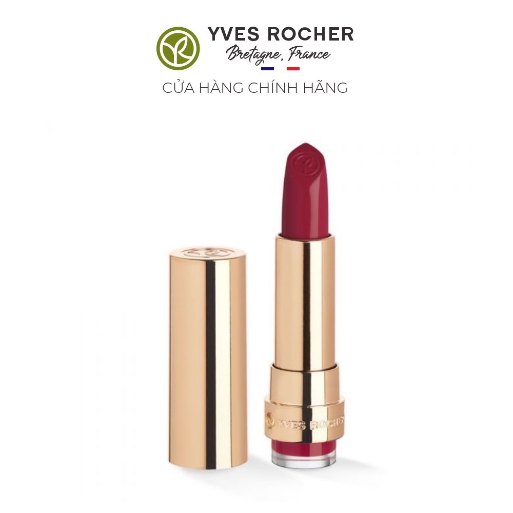 Son Lì Yves Rocher Grand Rouge Lipstick Satin 119 Radiant Red 3.7g