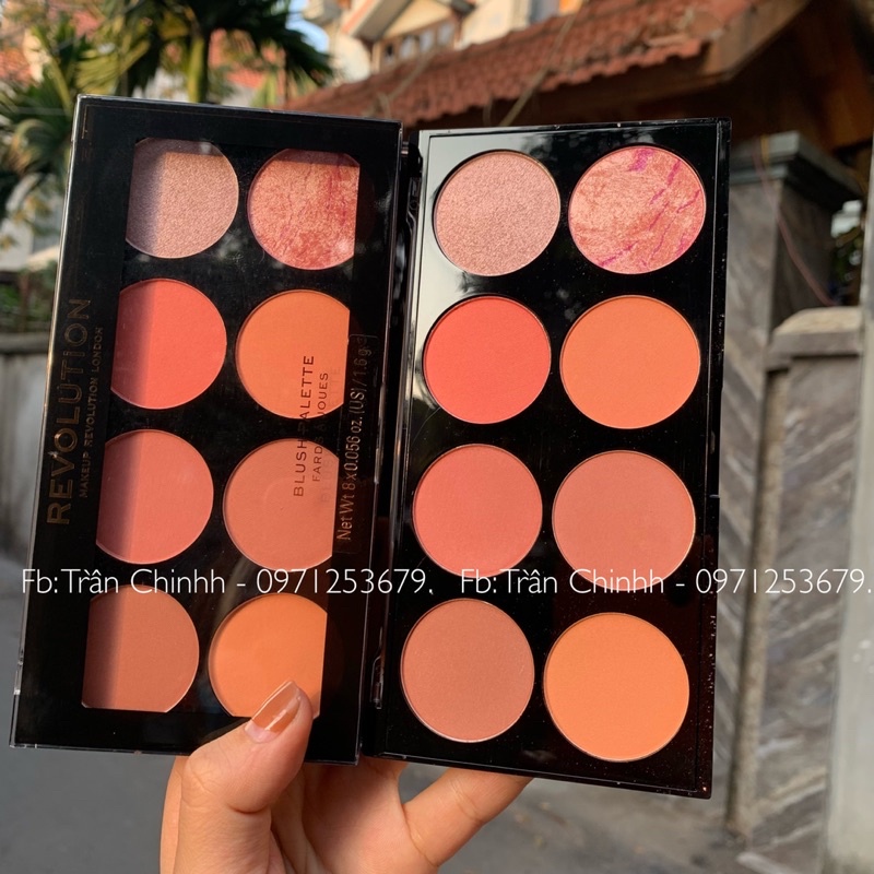 Có sẵn - Bảng phấn má hồng Makeup Revolution Hot Spice Palette