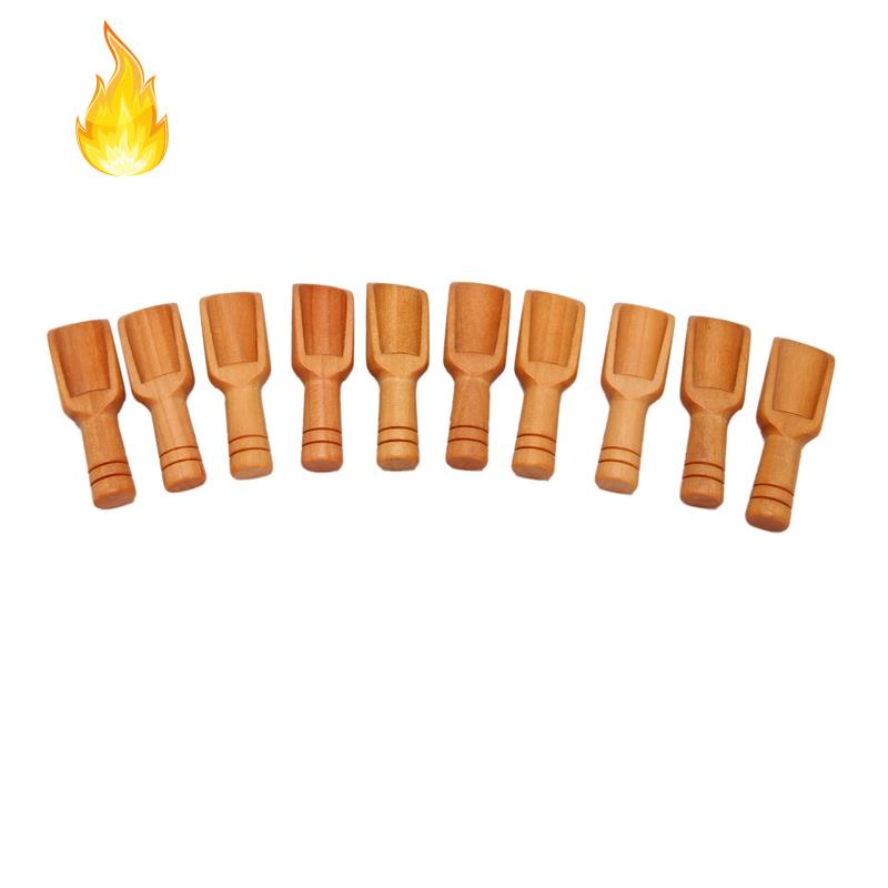 Bộ 10 Muỗng Xúc Đường Mini Bằng Gỗ
