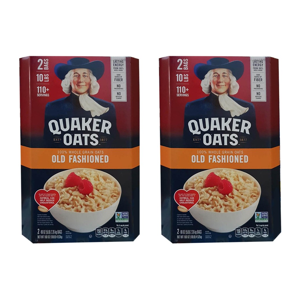 [Hàng mới 2022] Yến Mạch Mỹ Quaker Oats Old Fashioned 4,52kg