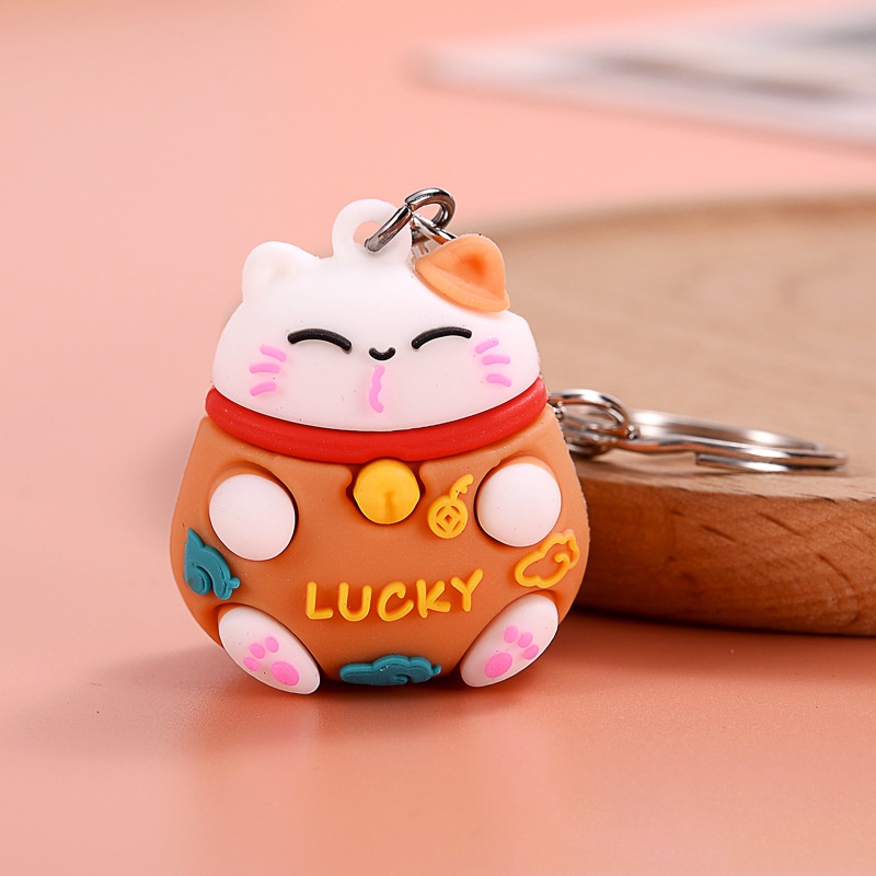 🍀 Móc khóa mèo thần tài Lucky ú nu 🍀