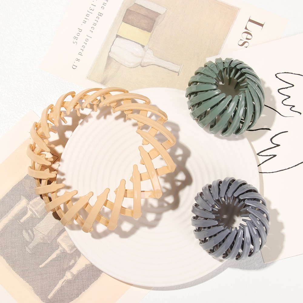 Kẹp Tóc Dạng Tổ Chim Nhiều Màu Sắc Phong Cách Cổ Điển Cho Nữ