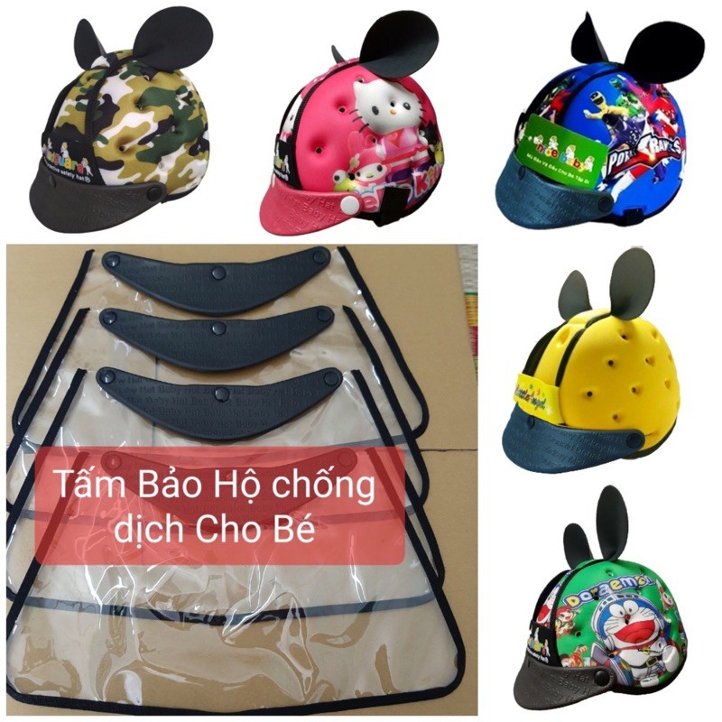 <<Combo Tặng kèm Chống Dịch>>Mũ Bảo Hiểm An Toàn Cho Bé Tập Đi 7 Tháng Đến 4 Tuổi