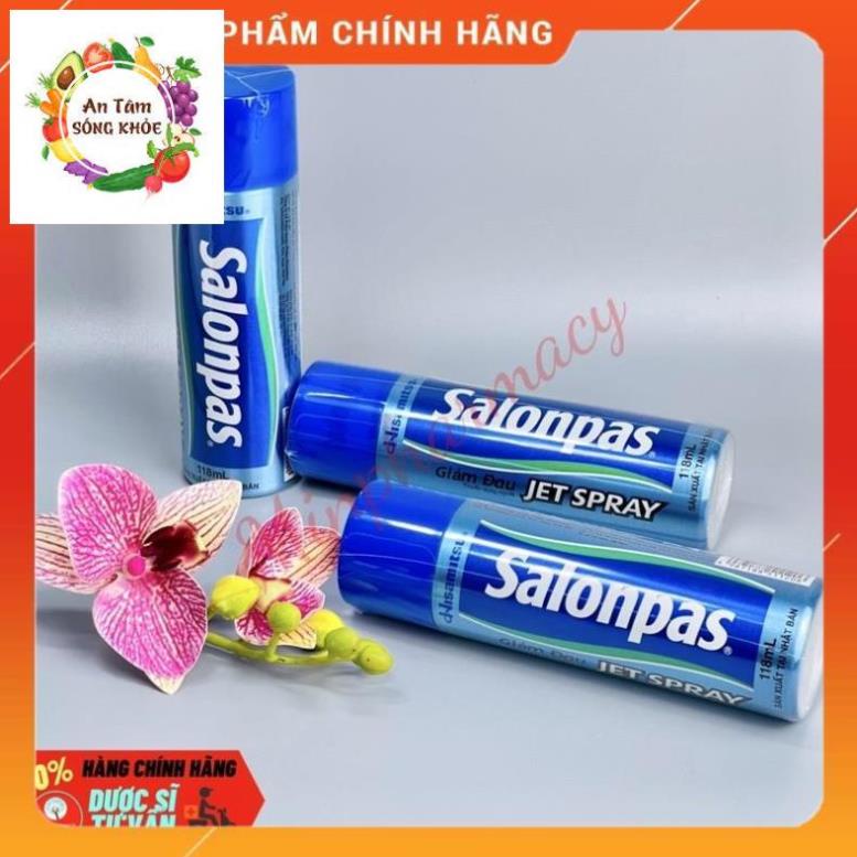 Xịt Lạnh Giảm Đau Nhanh SALONPAS JET SPRAY Sản Xuất tại Nhật Bản Chai 118ml